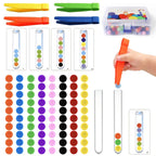 Rainbow Plush Ball Color Sorting Set