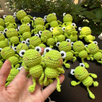 Handmade Crochet Frog Keychain