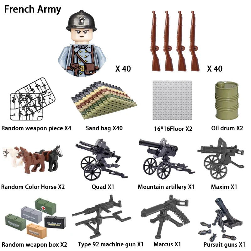 WWII Soldier Building Block Figures – view 14