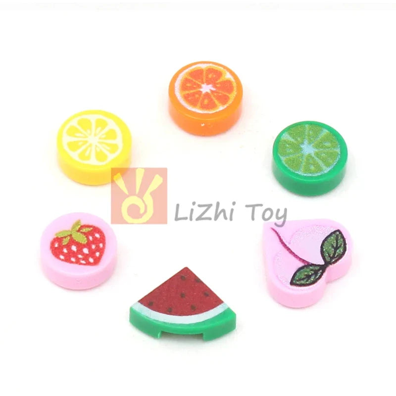 10PCS Brick Fruit Pattern Tiles – view 3