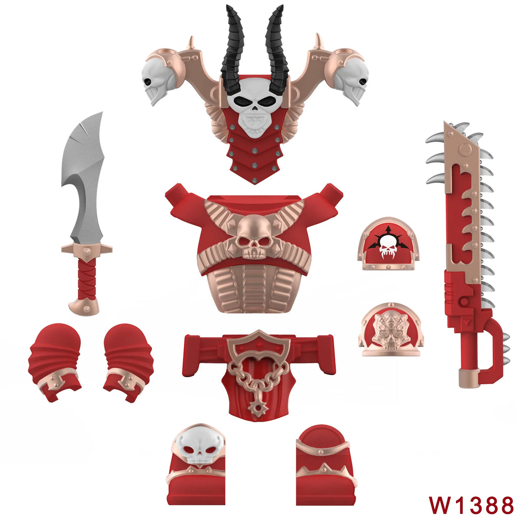 Skull Armor Building Block Figure – view 23