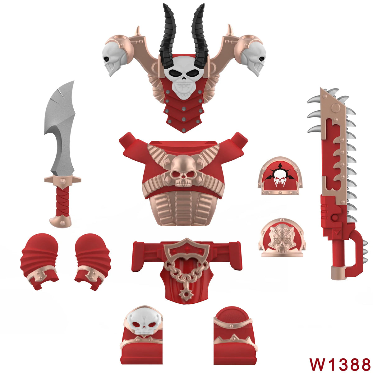 Skull Armor Building Block Figure – view 23