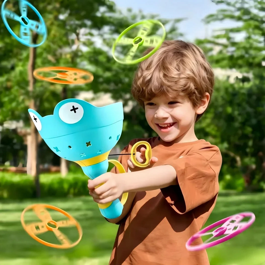 Pull String UFO Flying Disc Launcher – view 3