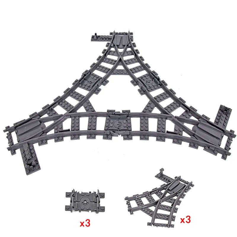 Brick Train Curve Track Parts – view 53