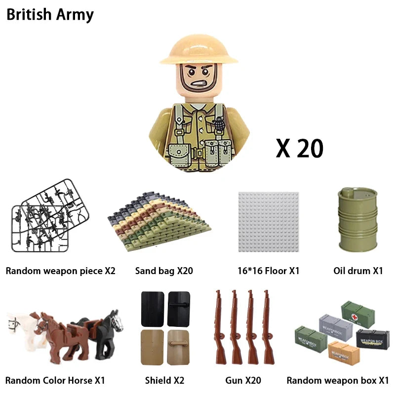 WWII Soldier Building Block Figures – view 10