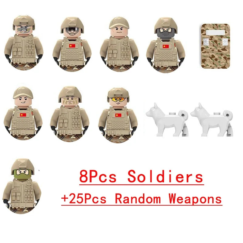 Army & Police Brick Figure Set – view 65