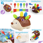 Hedgehog Montessori Fine Motor Toy – view 3