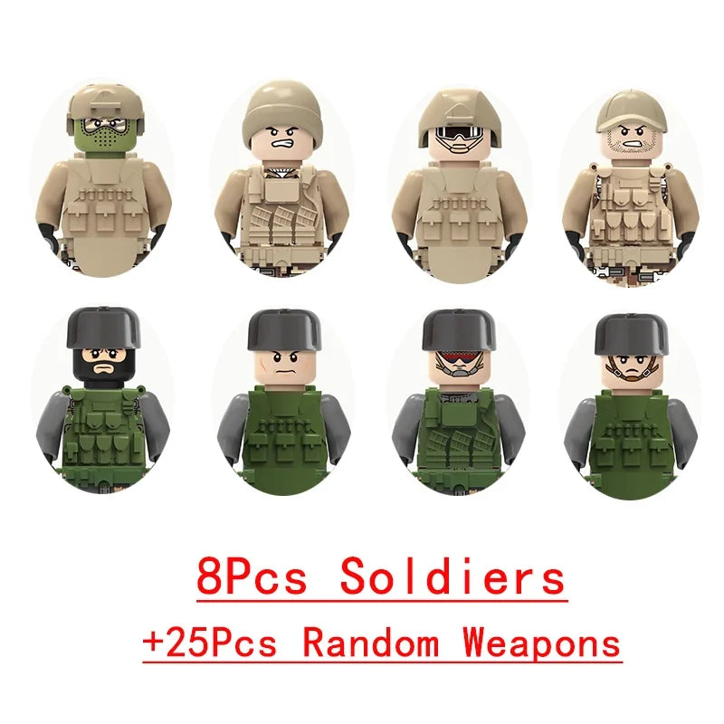Military Jeep & Commando Brick Set – view 7