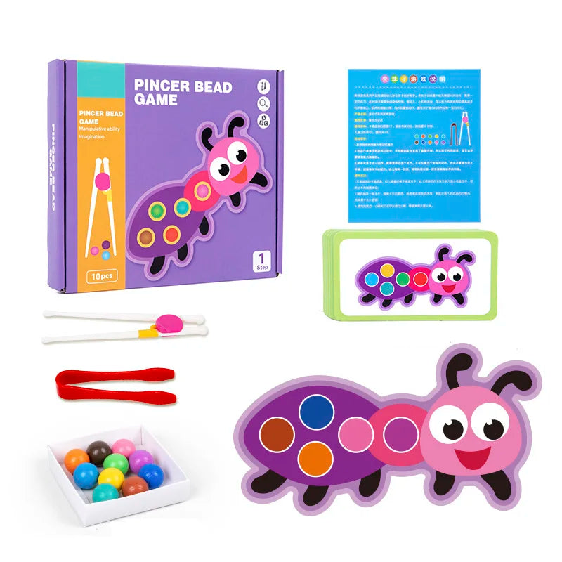 Clip Beads Color Sorting Montessori Game – view 11