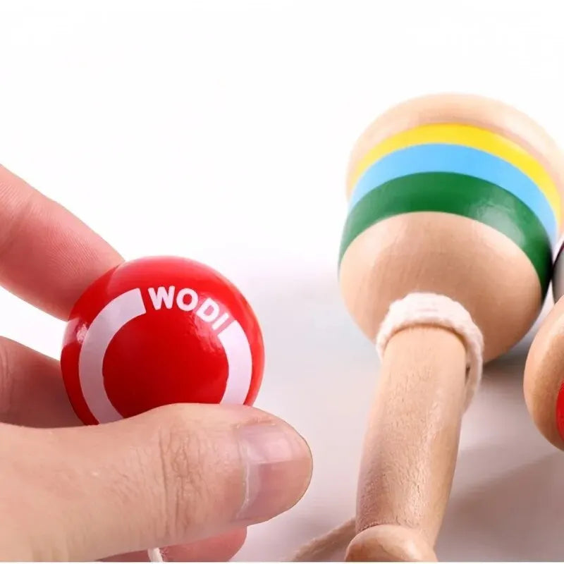 Wooden Kendama Cup and Ball Skill Toy – view 4