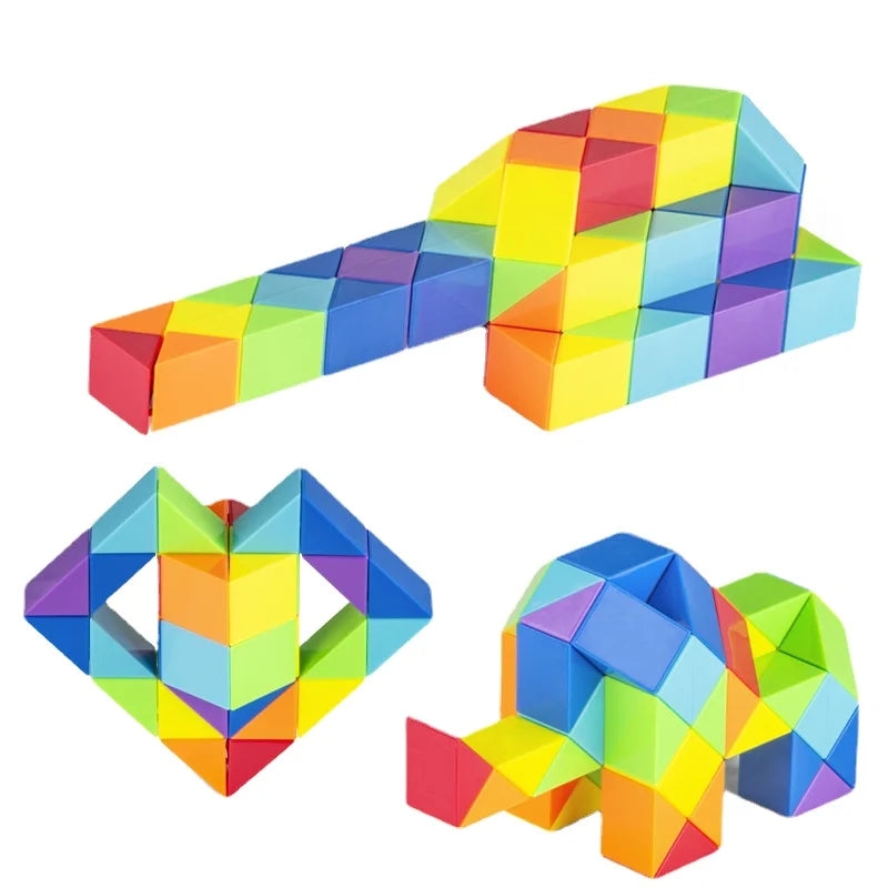 Rainbow Puzzle Snake Twist Toy – view 5