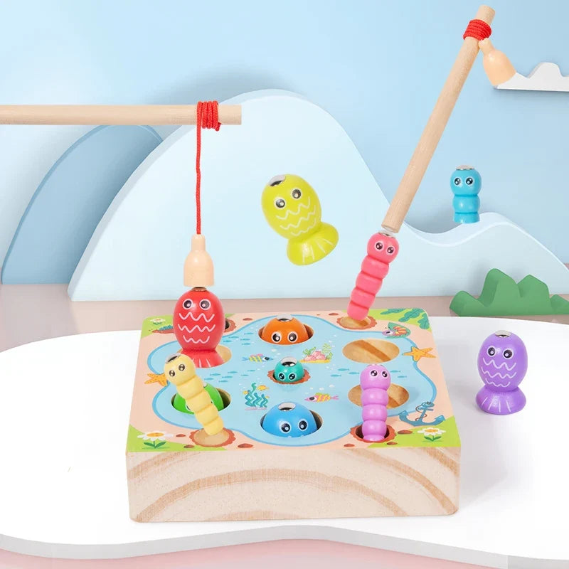 Wooden Fishing Game for Toddlers