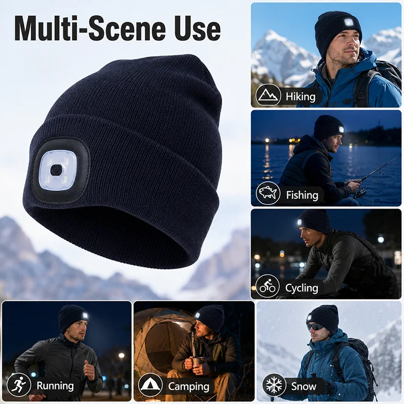 LED Beanie Hat with Light – view 4