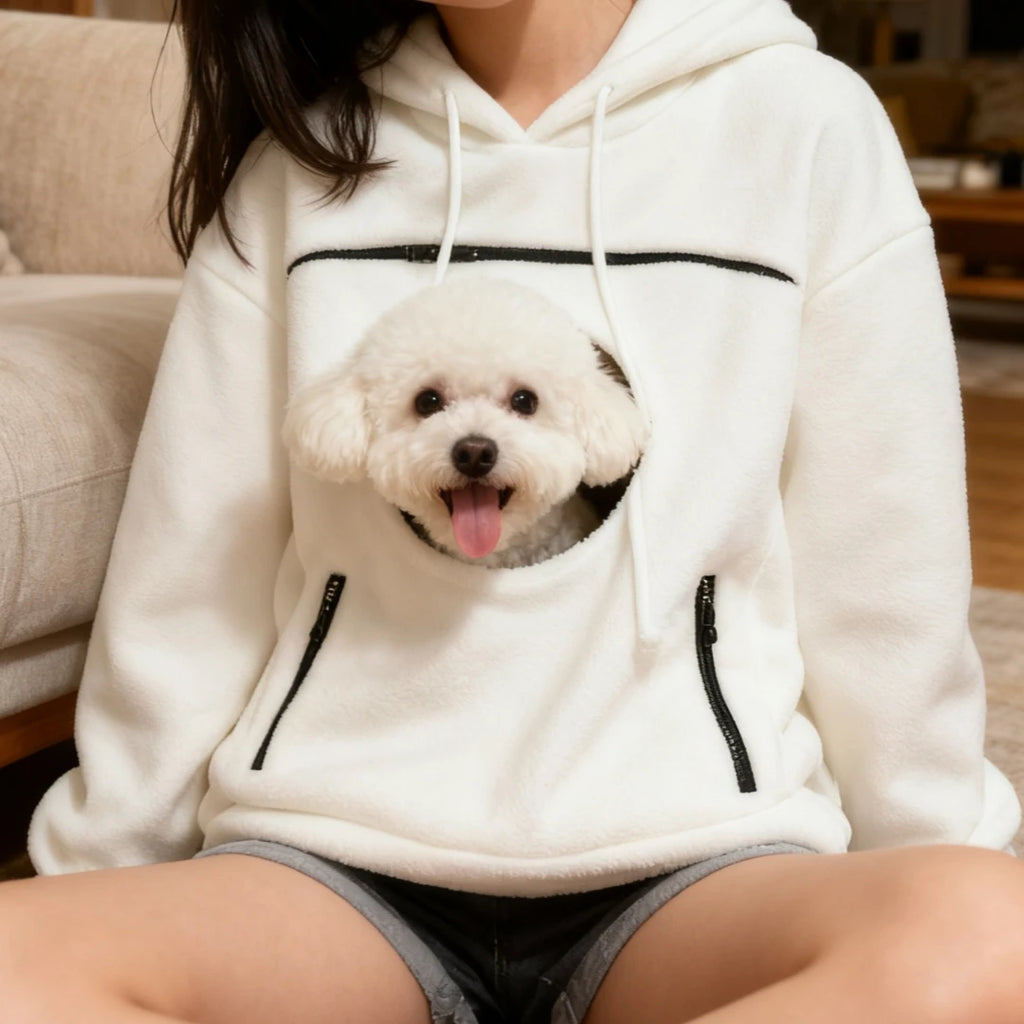 Bouclé Pet Carrier Hoodie – view 3