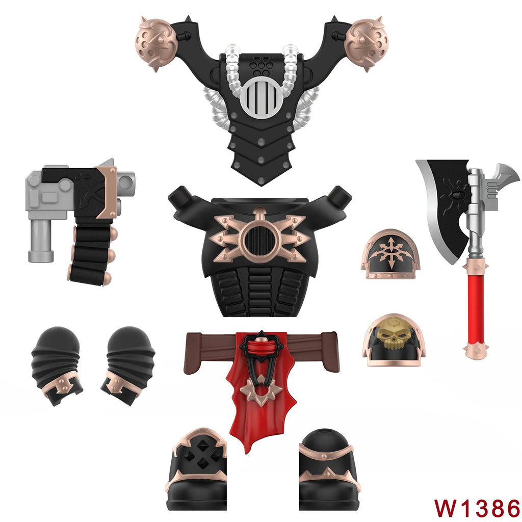 Skull Armor Building Block Figure – view 11