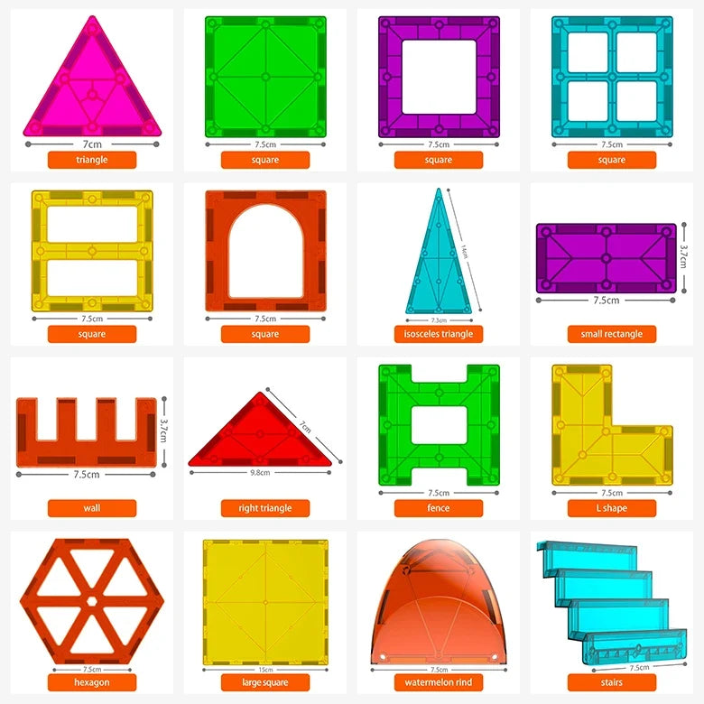 Magnetic Tiles Building Set for Kids