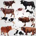 Realistic Cattle Cow & Bull Figurines
