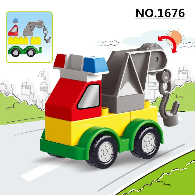 Large Block Construction Vehicle Set – view 9