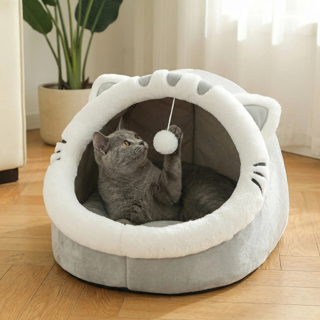 Cute Cat Cave Bed – view 2