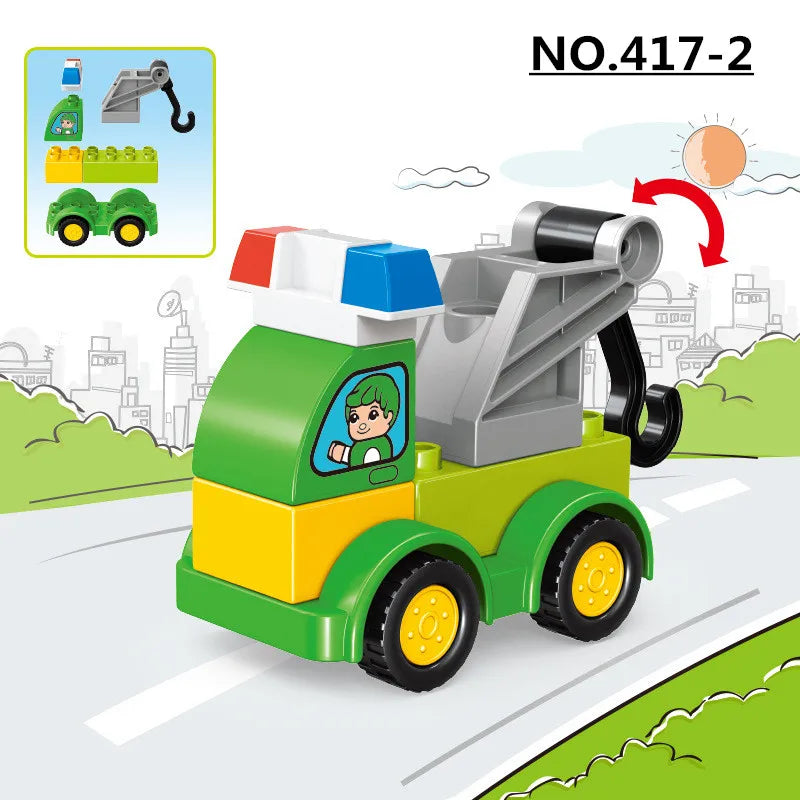 Large Block Construction Vehicle Set – view 6