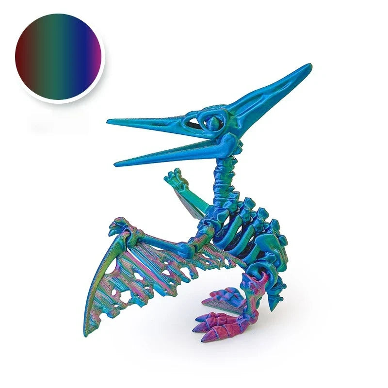 3D Printed Pterosaur Skeleton Model – view 7