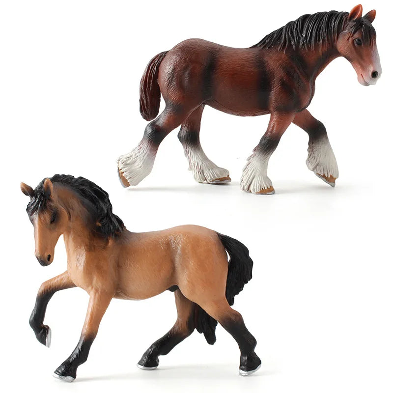 Realistic Horse and Foal Figurine Set – view 2