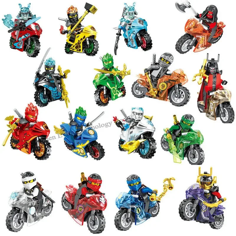 4cm Children Anime Figure Hero Building Blocks Kid Gift Assembling Toy Model Characters Figurine Bricks Boy Child Children Ninja