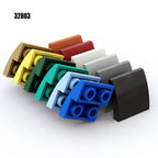 50PCS 2x2 Inverted Curved Slope Bricks
