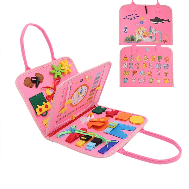 Foldable Montessori Busy Board for Toddlers – view 7
