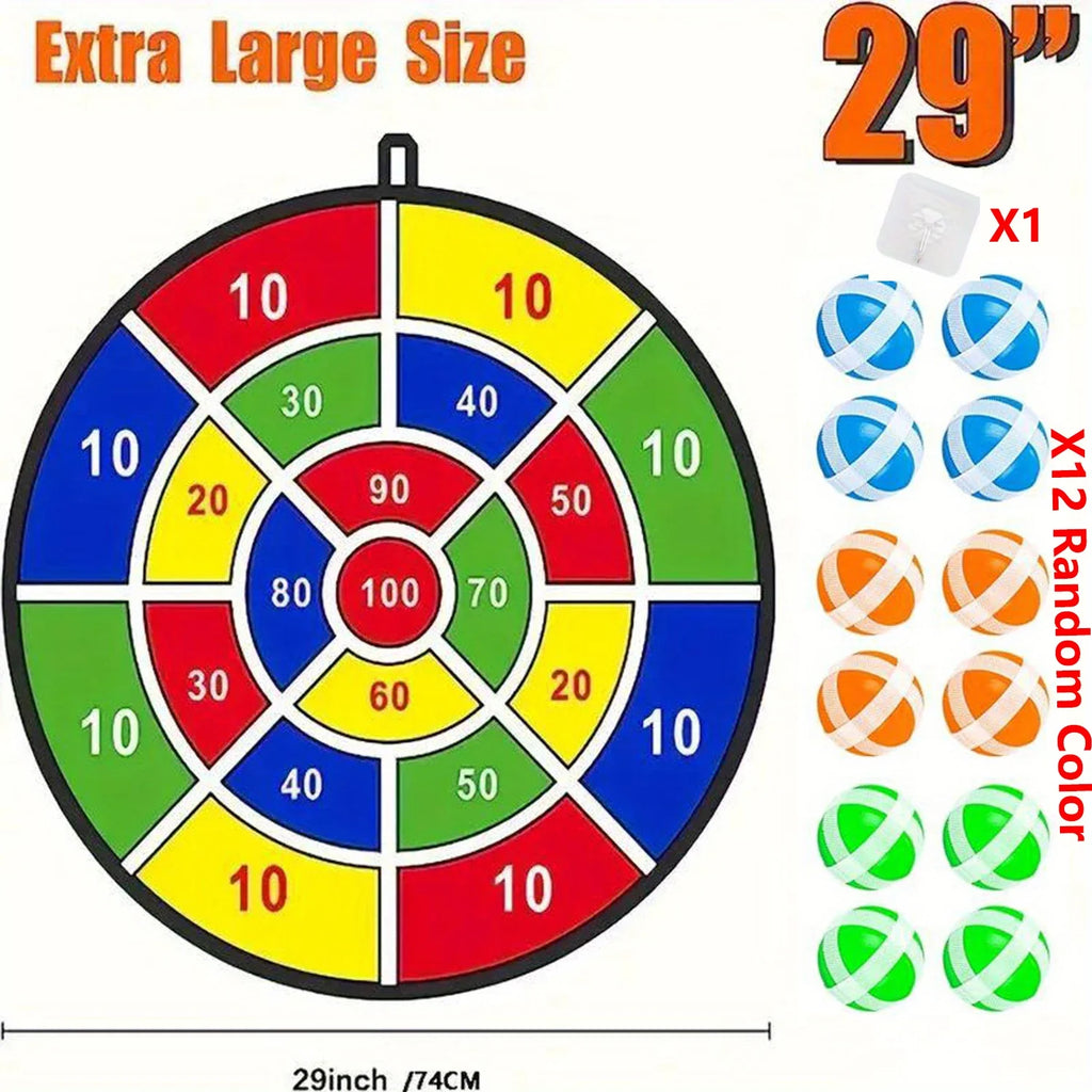 Kids Sticky Ball Dart Board Game (29") – view 8