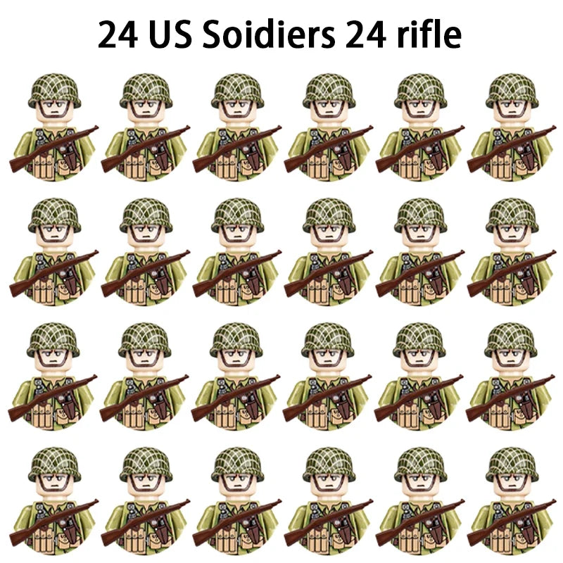 WWII Soldier Building Block Figures – view 9