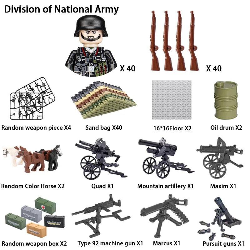 24PCS WWII Army Brick Figures – view 45