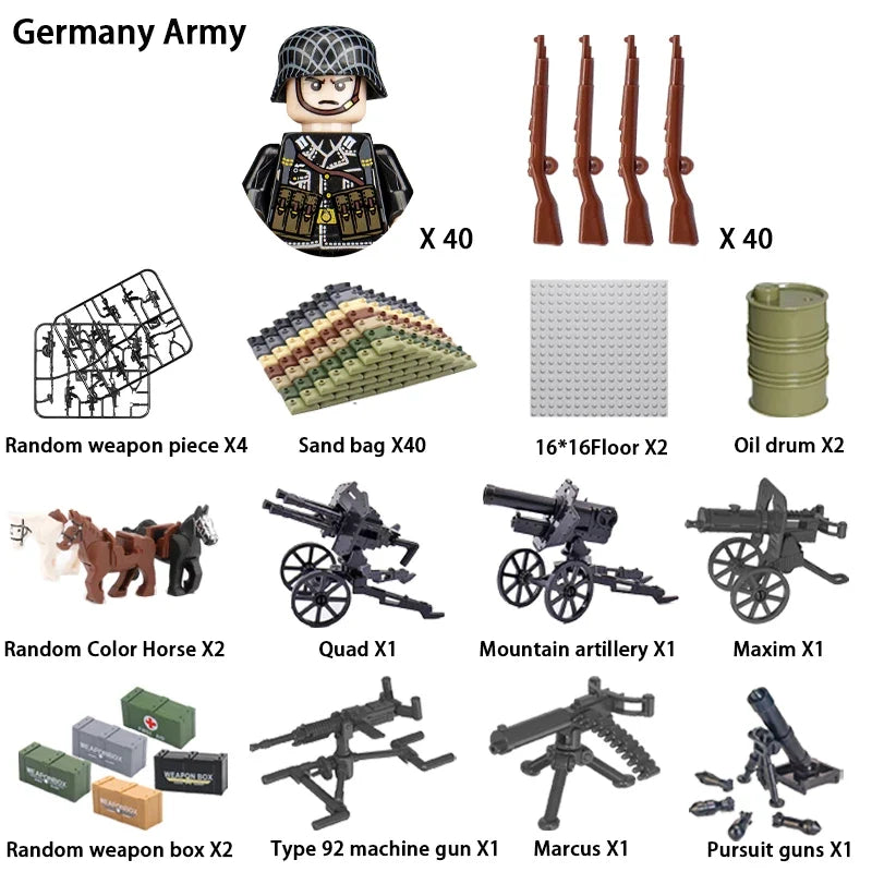 WWII Soldier Building Block Figures – view 41