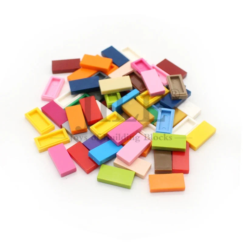 200PCS 1x2 Smooth Tiles Bulk Pack – view 2