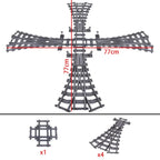 Brick Train Curve Track Parts – view 23