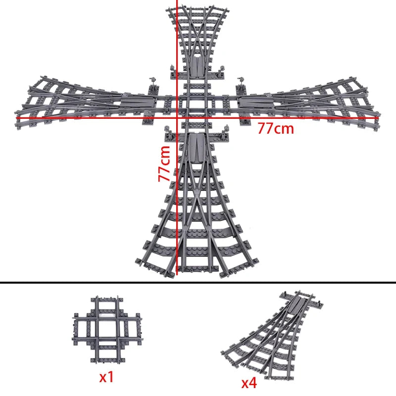 Brick Train Curve Track Parts – view 23
