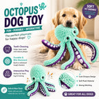 Plush Octopus Dog Toy