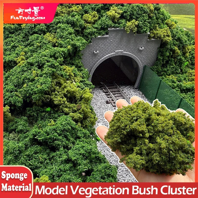 Miniature Bush Foliage Sponge for Dioramas