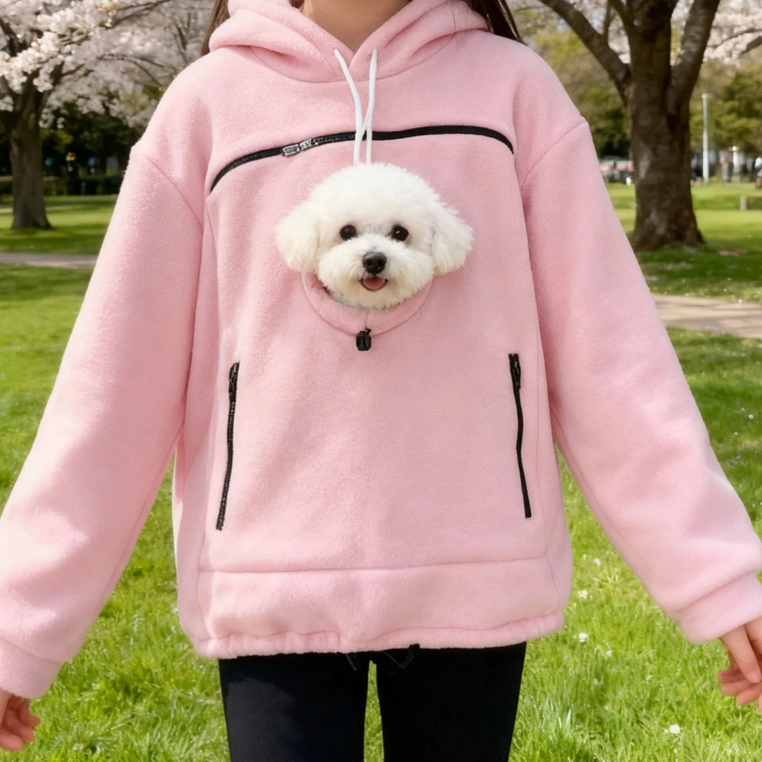 Bouclé Pet Carrier Hoodie – view 4