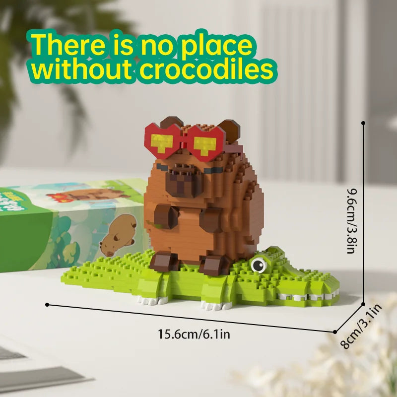 Cute Capybara Building Block Figure – view 7
