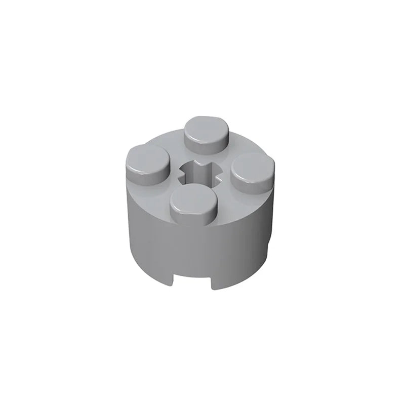 10PCS 2x2 Round Plates with Axle Hole – view 4