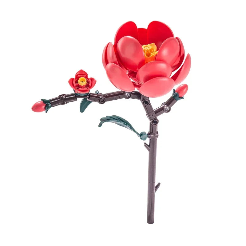 Brick Tulip & Rose Bouquet Building Set – view 7