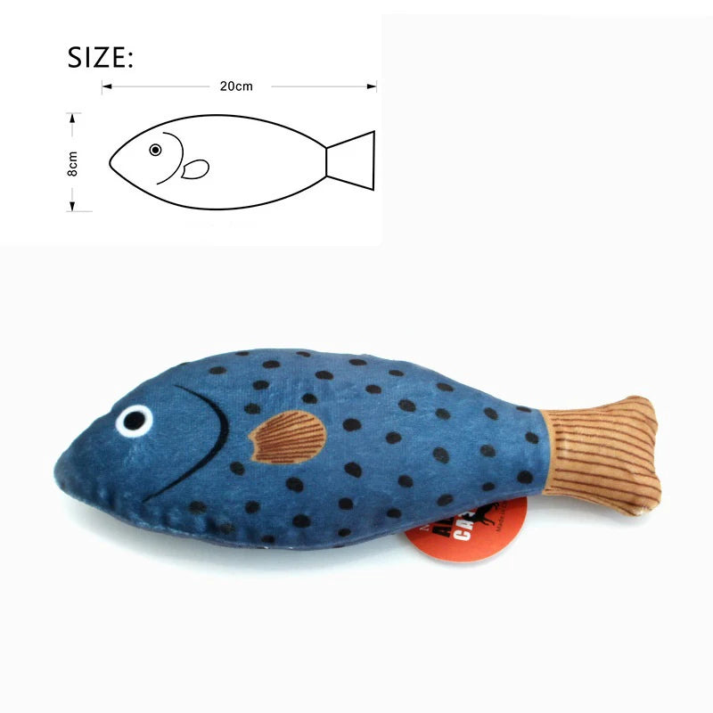 Realistic Fish Cat Toy with Catnip – view 9