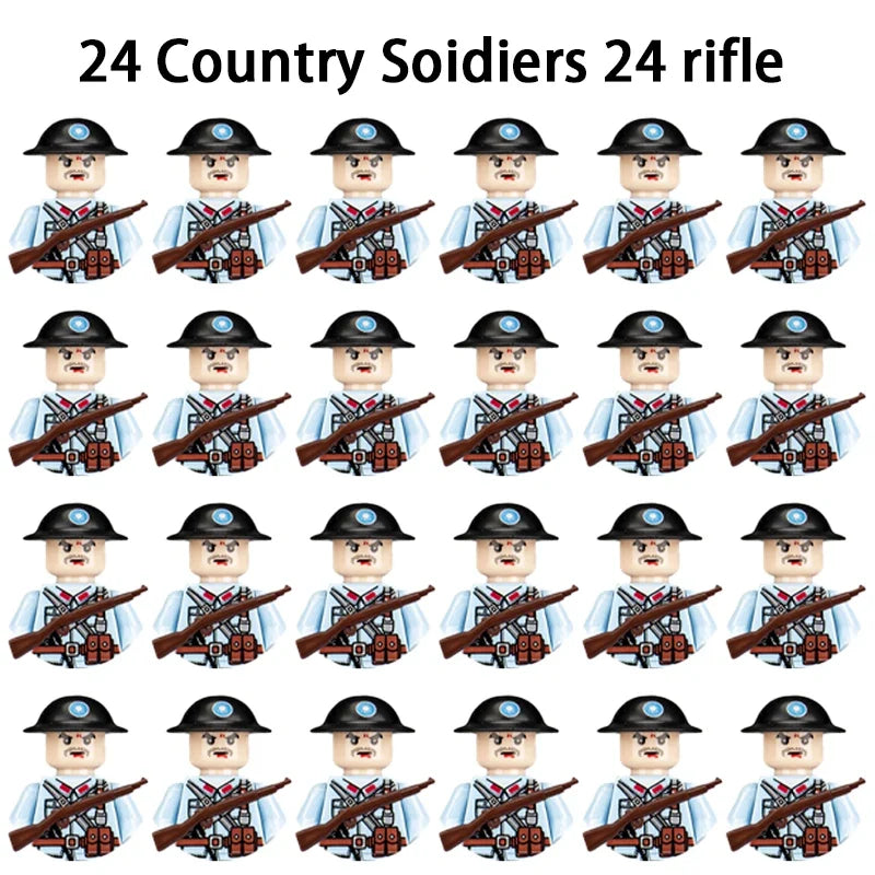 24PCS WWII Army Brick Figures – view 18