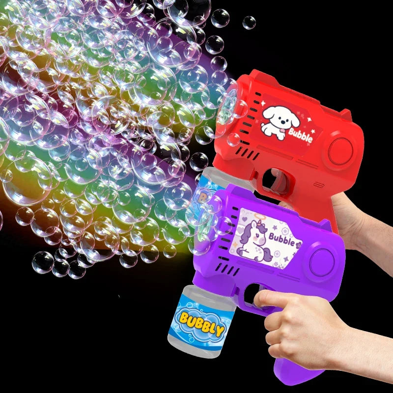 Automatic Cartoon Bubble Gun for Kids