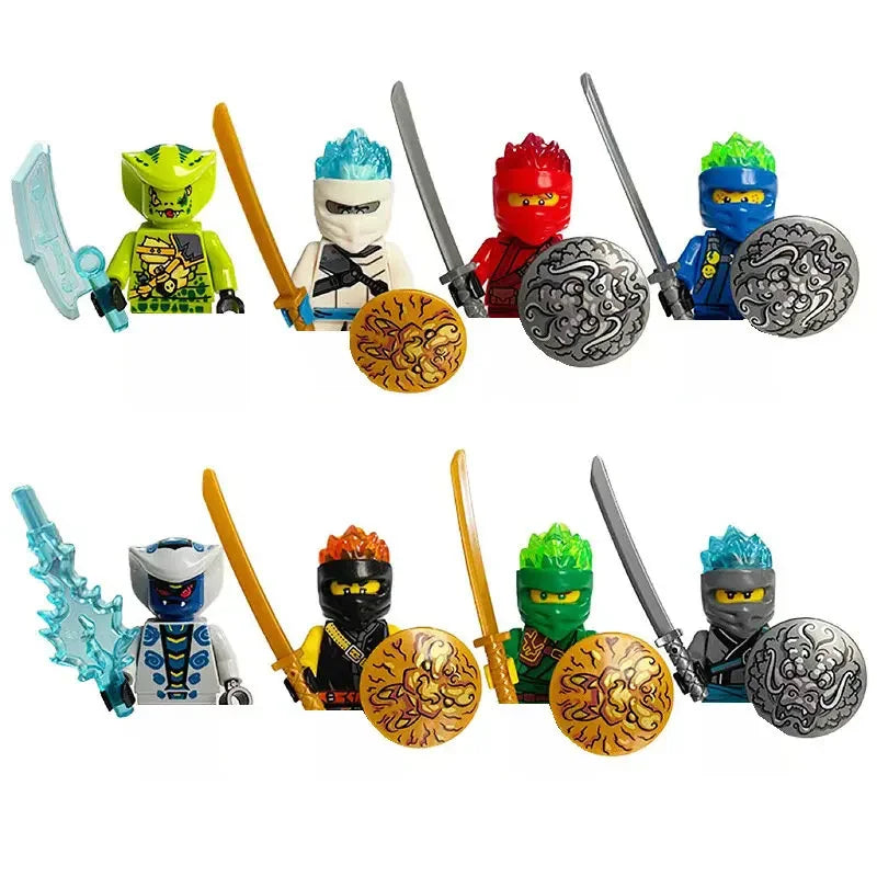 4cm Children Anime Figure Hero Building Blocks Kid Gift Assembling Toy Model Characters Figurine Bricks Boy Child Children Ninja