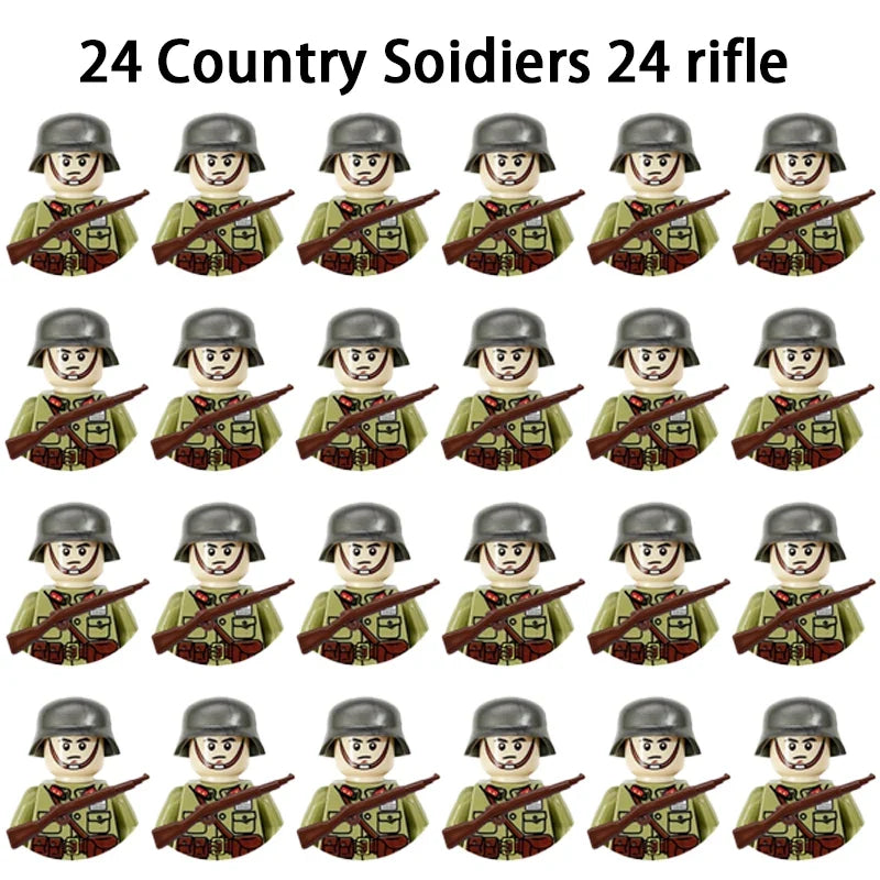 WWII Soldier Building Block Figures – view 23