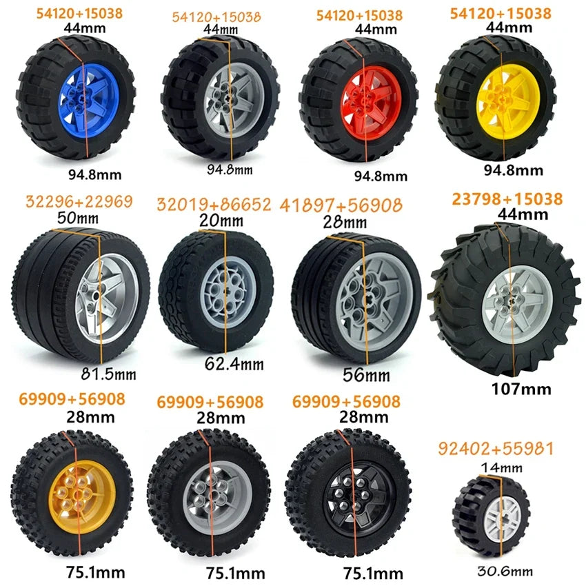 Technical Tires & Wheel Hubs Brick Parts – view 6