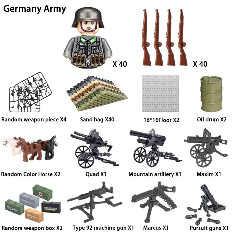 WWII Soldier Building Block Figures – view 40