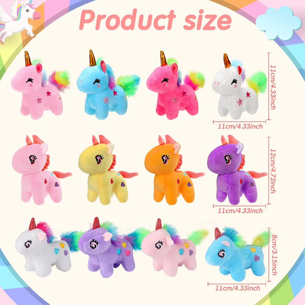 Mini Plush Unicorn Party Favors – view 8